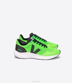 belgique Veja marlin v-knit vert fluo noir 8LHZ206