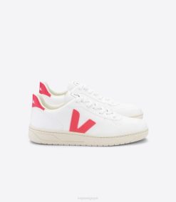 belgique Veja v-10 cwl blanc rose fluo 8LHZ299