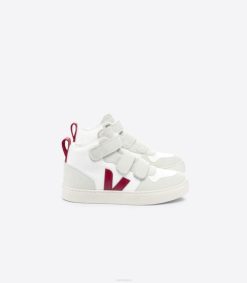 belgique Veja v-10 mid b-mesh blanc marsala 8LHZ343