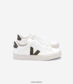 Veja campo cuir sans chrome blanc kakiHommes 8024LN12
