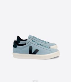 Veja campo nubuck acier nauticofemmes 8024LN224