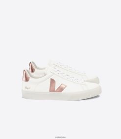 Veja cuir campo sans chrome blanc nacreHommes 8024LN21