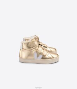 Veja esplar cuir mi-fourré platine blancenfants 8024LN317