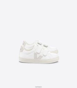 Veja esplar cuir sans chrome blanc naturelenfants 8024LN324