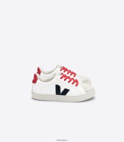 Veja lacets esplar cuir sans chrome blanc nautico pekinenfants 8024LN342