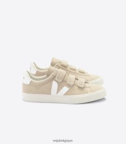 Veja recife cuir sans chrome blanc amandeHommes 8024LN114