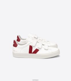 Veja recife cuir sans chrome blanc marsalaHommes 8024LN115