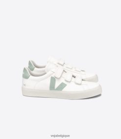 Veja recife cuir sans chrome blanc matchaHommes 8024LN109
