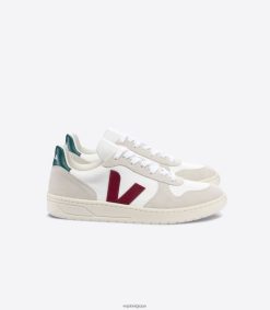 Veja v-10 b-mesh blanc marsala bretagneHommes 8024LN45