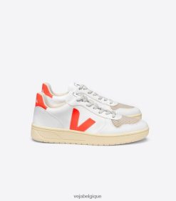Veja v-10 cwl blanc orange fluoHommes 8024LN51