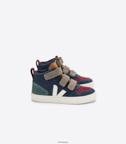 Veja v-10 mid suede multico nautico chypreenfants 8024LN349
