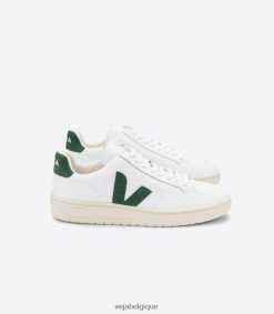 Veja v-12 cuir blanc chypreHommes 8024LN31