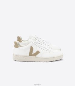 Veja v-12 cuir blanc dunefemmes 8024LN230