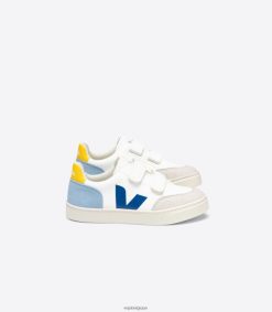 Veja v-12 cuir sans chrome blanc multicoenfants 8024LN309