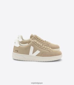 Veja v-12 vegan alveomesh dune blancHommes 8024LN29