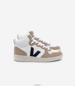 Veja v-15 cuir sans chrome blanc nautico saharaHommes 8024LN79